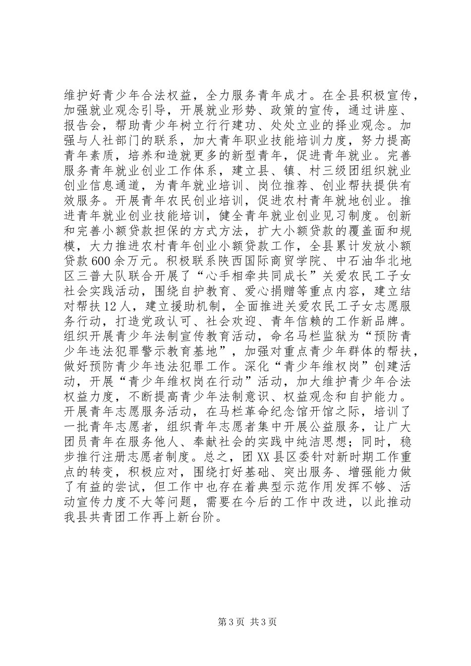 团县委挂职半年个人工作总结_第3页