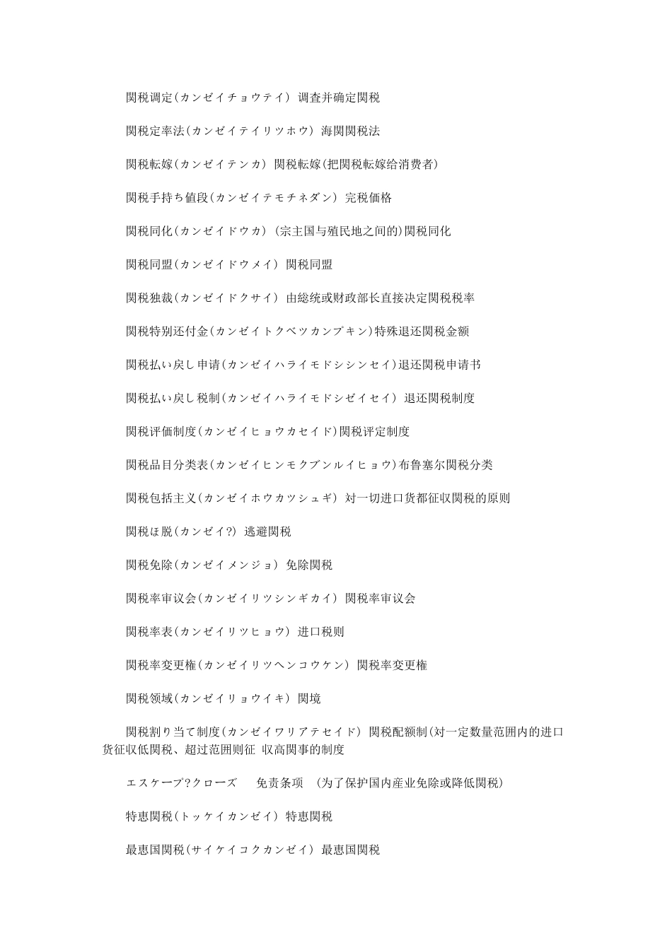海关报关通关精选日语_第3页