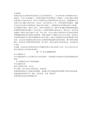 第六章 审计证据