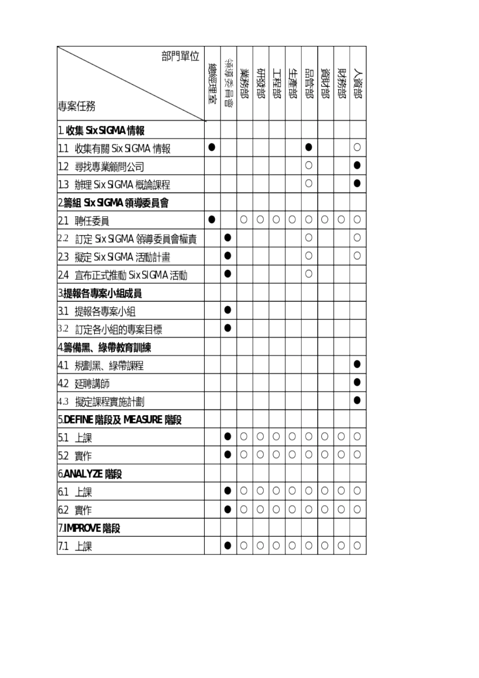 Six SIGMA导入项目计划_第3页
