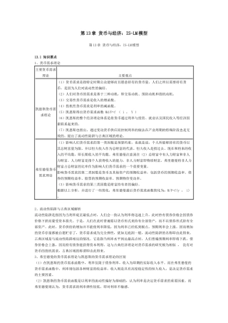 第13章 货币与经济