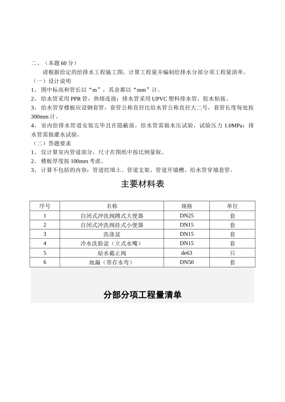 安装预算实操案例分析试卷_第3页