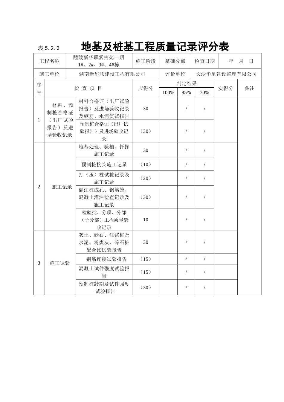 《建筑工程施工质量评价标准》表格_第3页