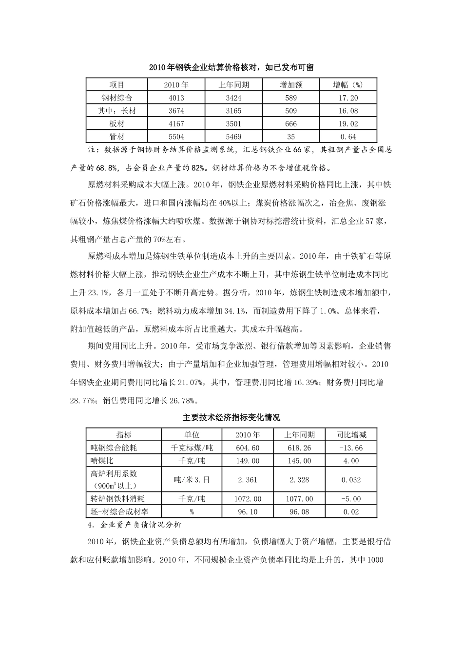 XXXX年我国大中型钢铁企业经济效益情况分析及XXXX年预测_第3页