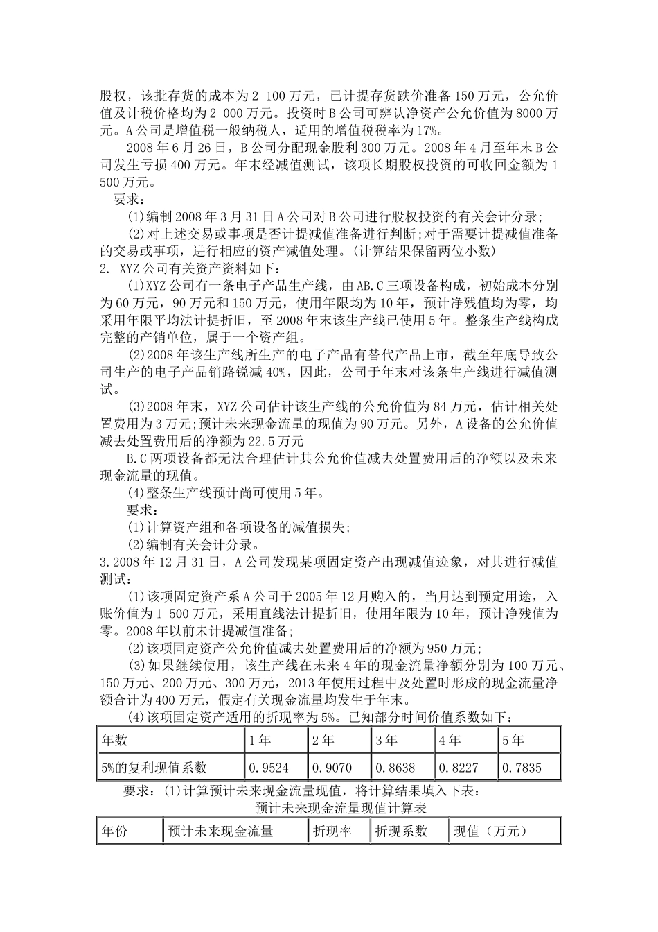 CPA会计实务综合练习_第3页