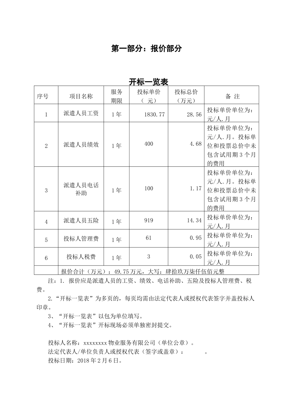 地税局劳务派遣服务其他响应性投标文件(全)(45页)_第1页