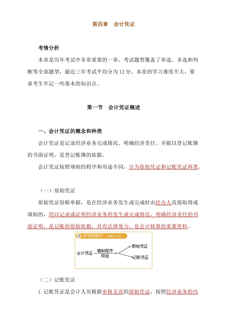 XXXX会计从业资格资料强化辅导第四章_第1页