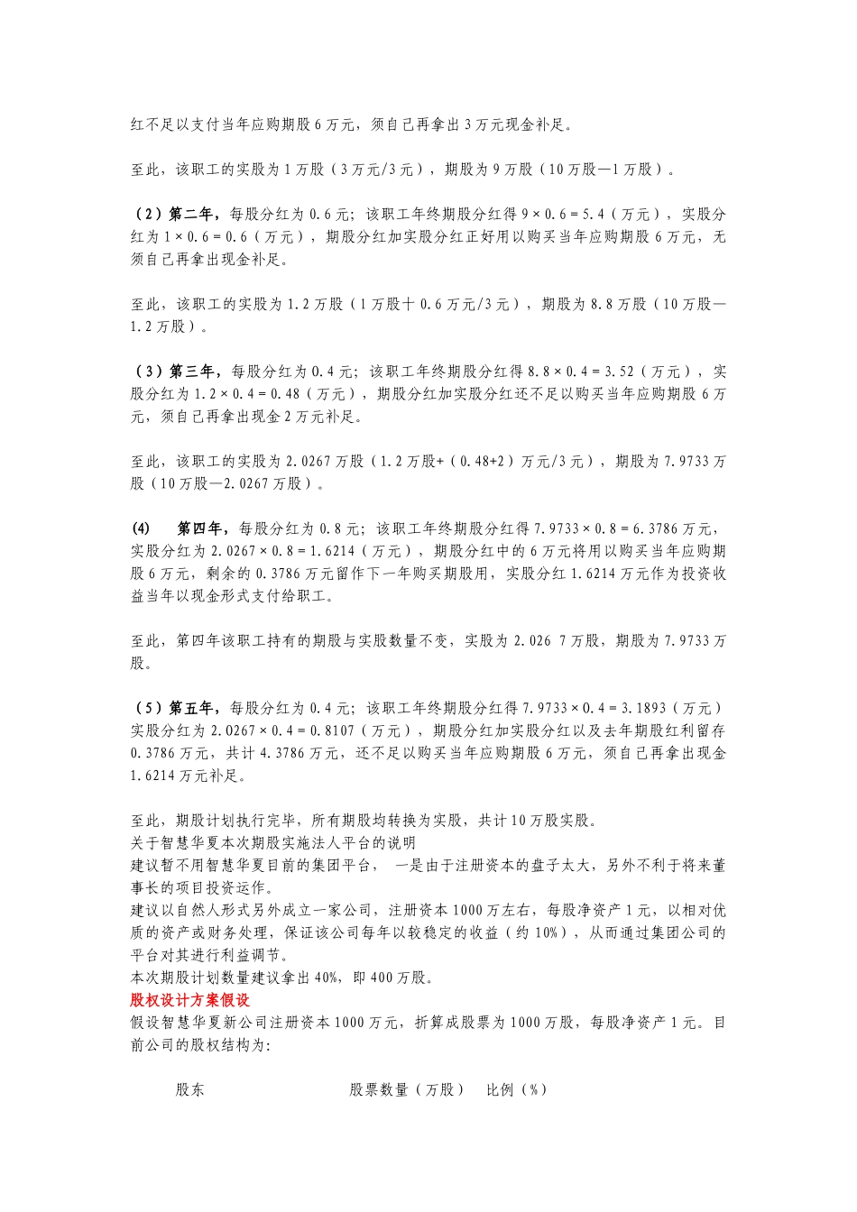 股权激励网股权激励期股方案设计案例_第2页