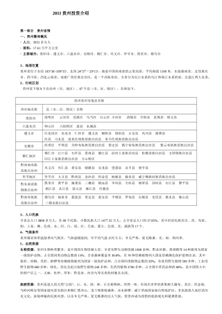 XXXX贵州投资介绍