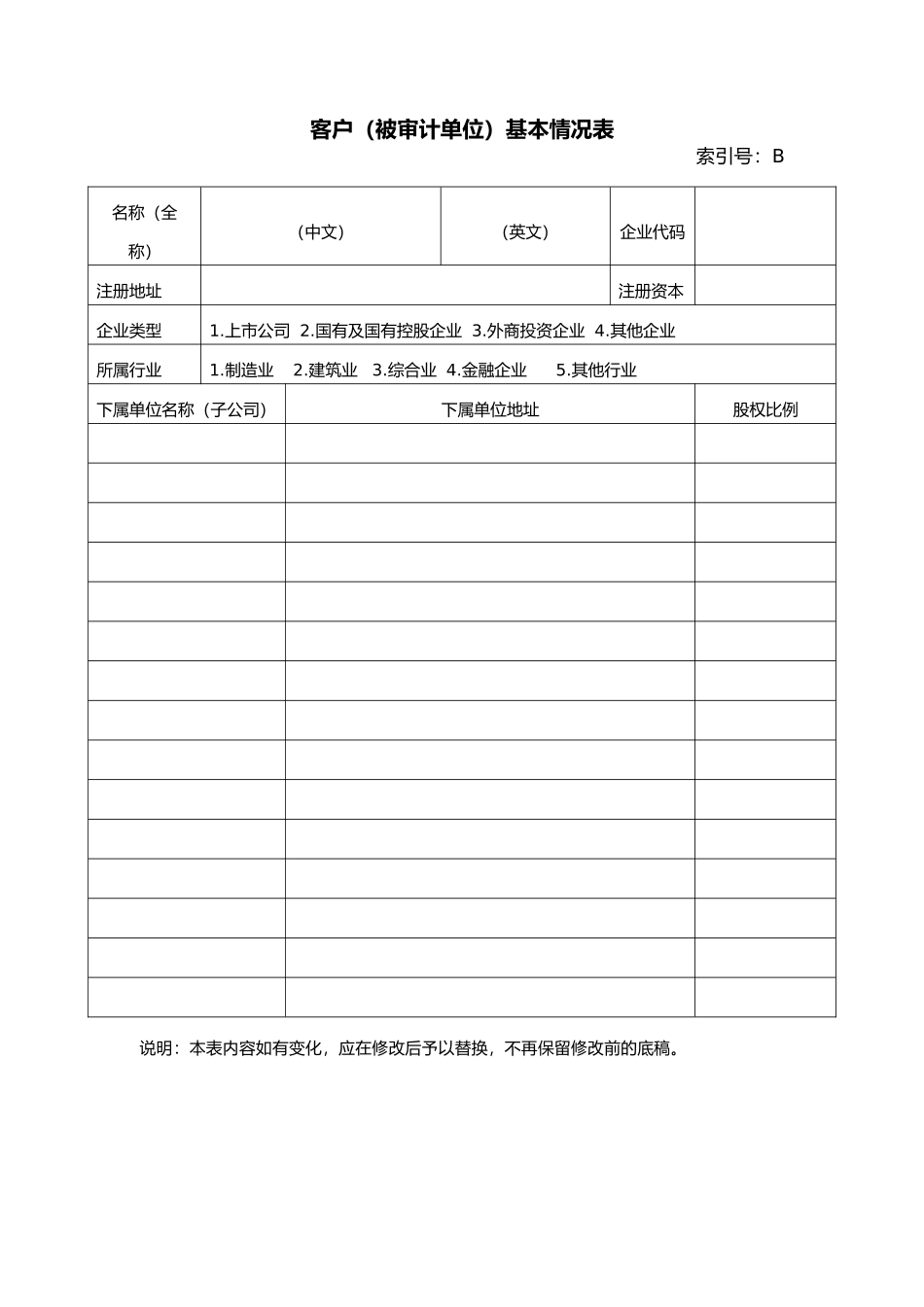 被审计单位永久性档案清单_第3页