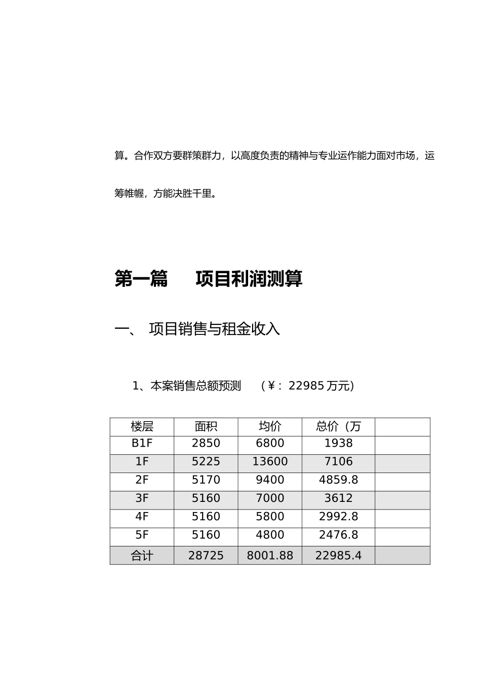 福华商业中心收益分析与合作方案1411152036_第2页