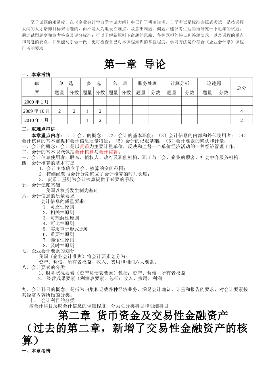 《企业会计学》XXXX[1]自考串讲讲义_第3页