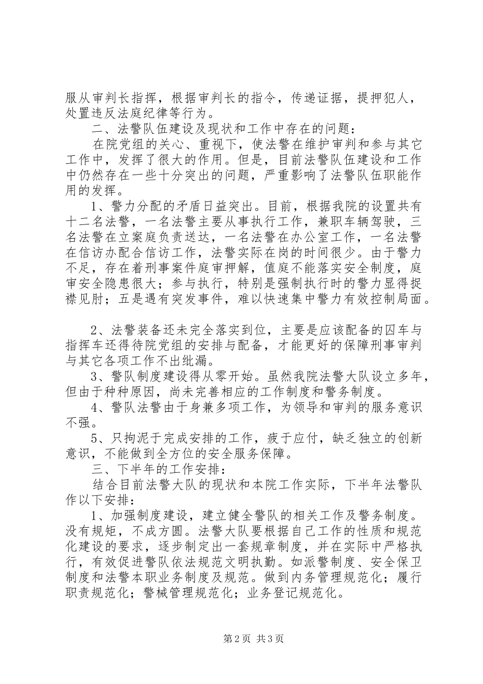 司法警察大队工作总结_第2页
