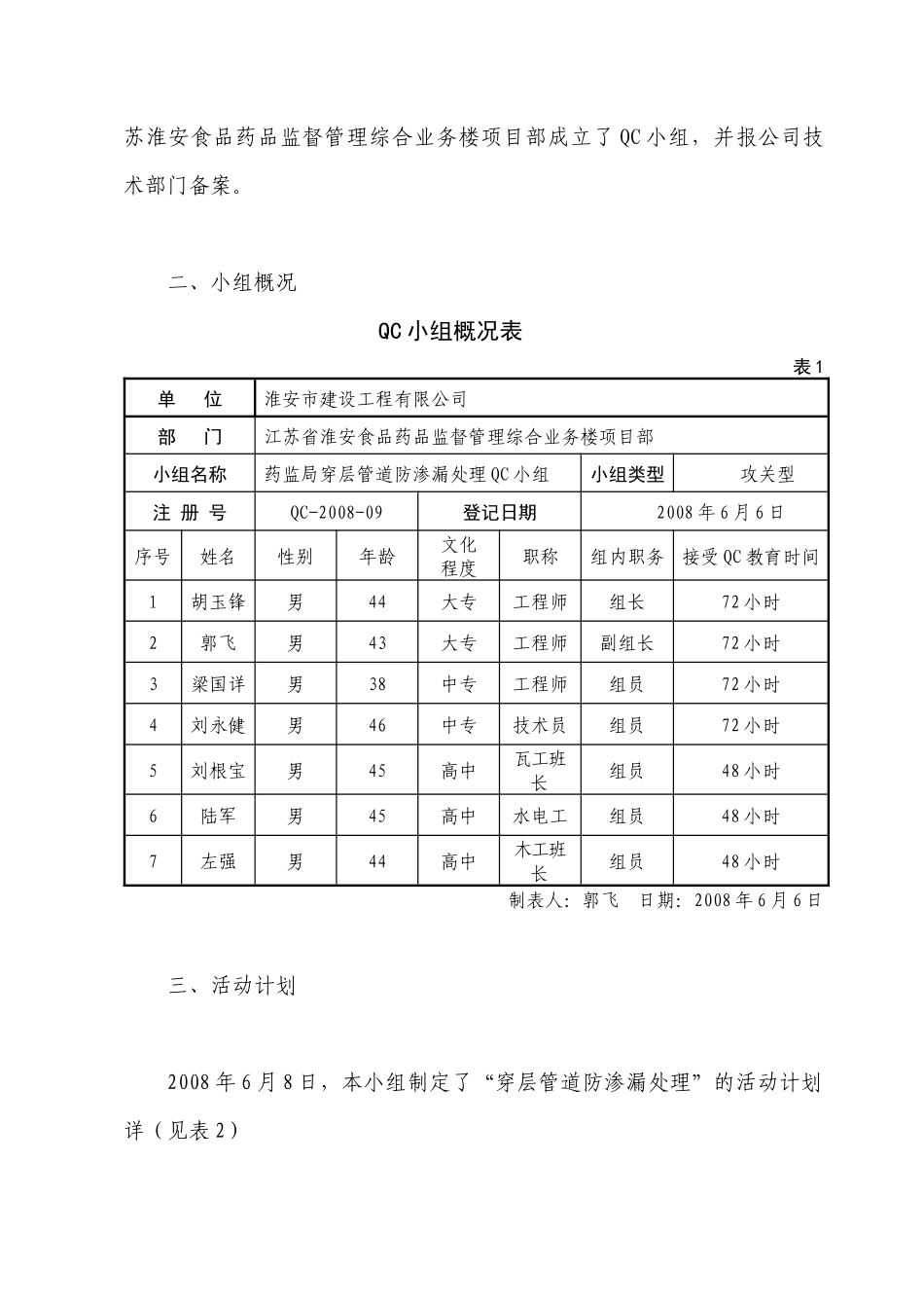 胡玉锋QC穿层管道防渗漏处理_第2页