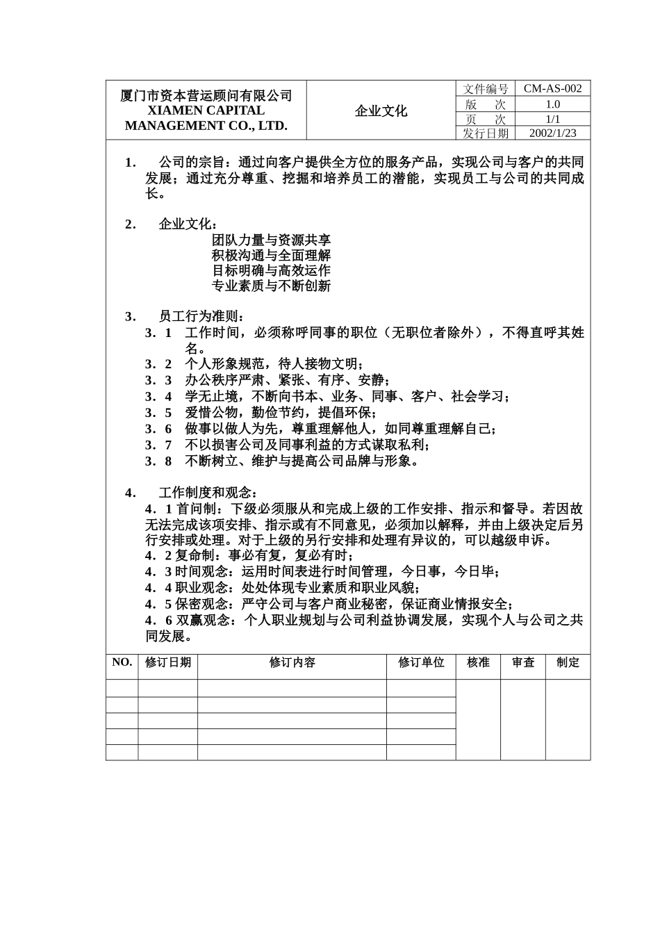 xxx资本营运顾问有限公司制度(42)_第2页