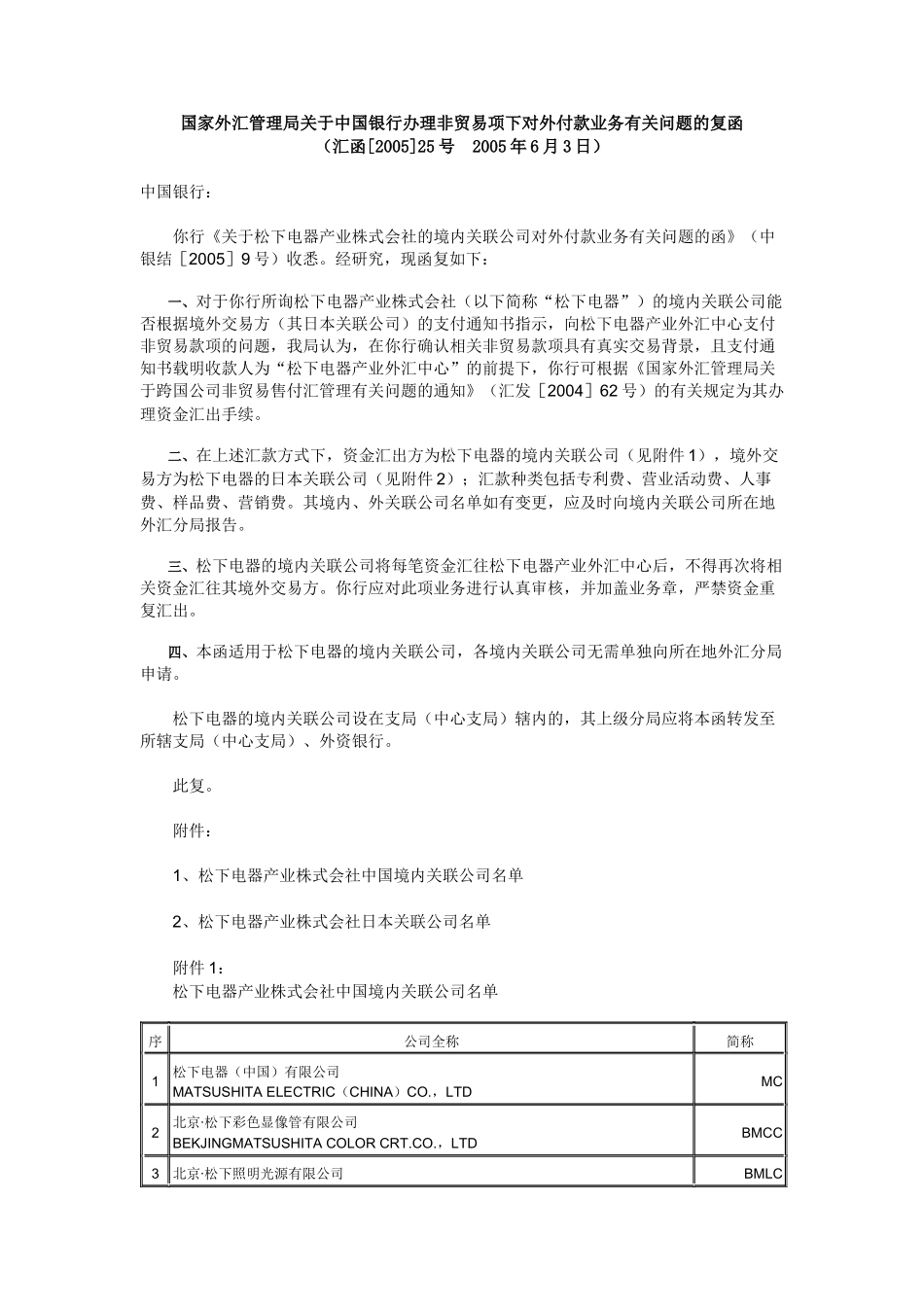 国家外汇管理局关于某银行办理非贸易项下对外付款业务有关问题的_第1页