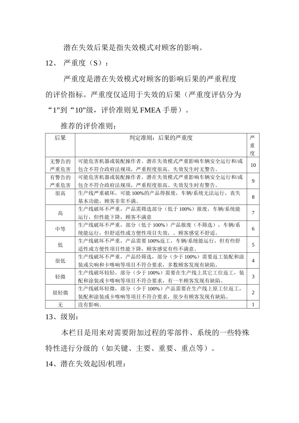 过程FMEA有关注意事项_第3页