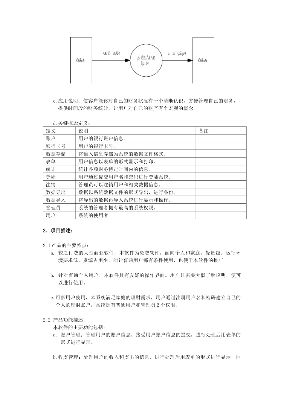 个人理财系统需求简要说明书_第3页