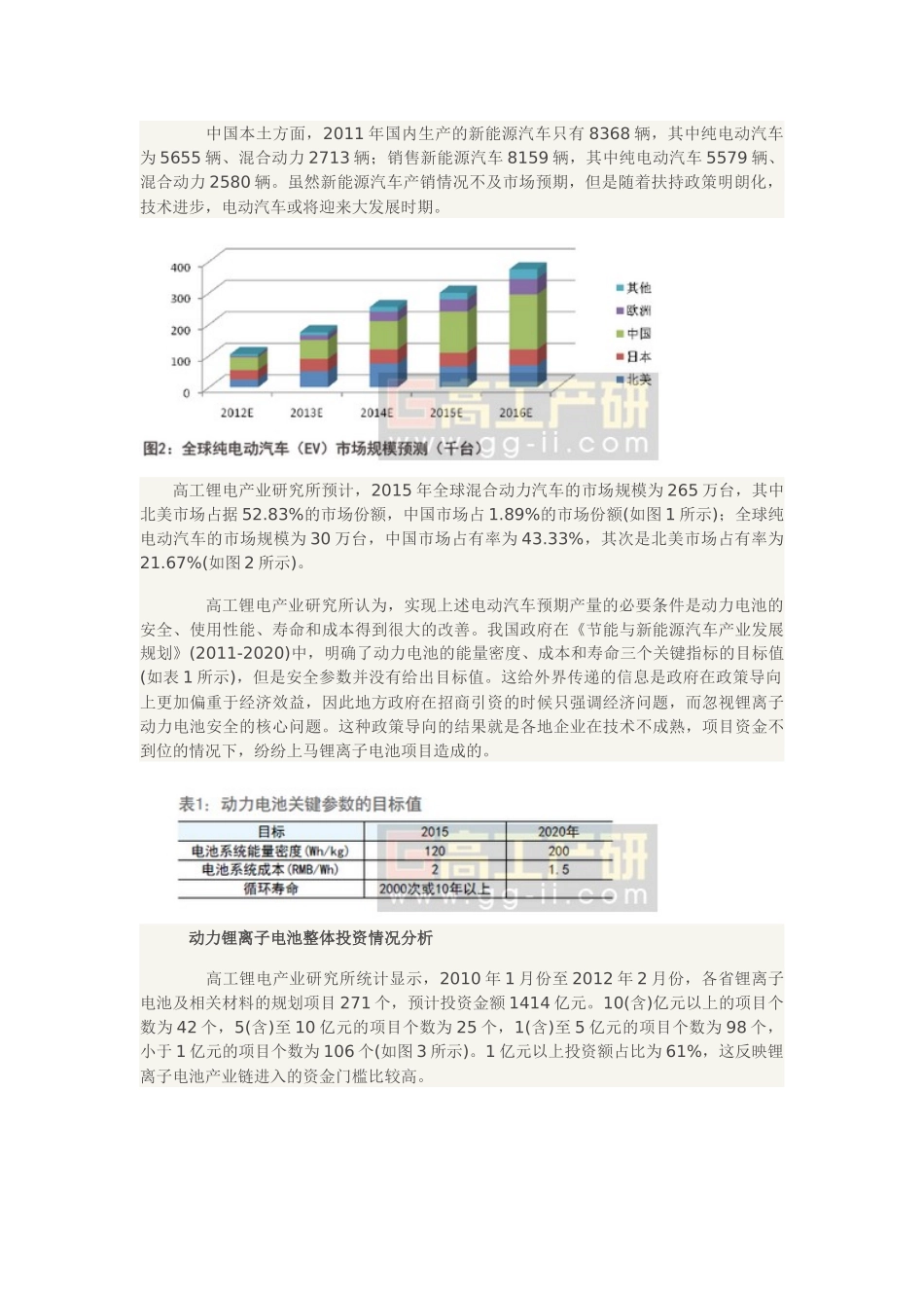 动力锂电池投资情况及成本分析_第2页