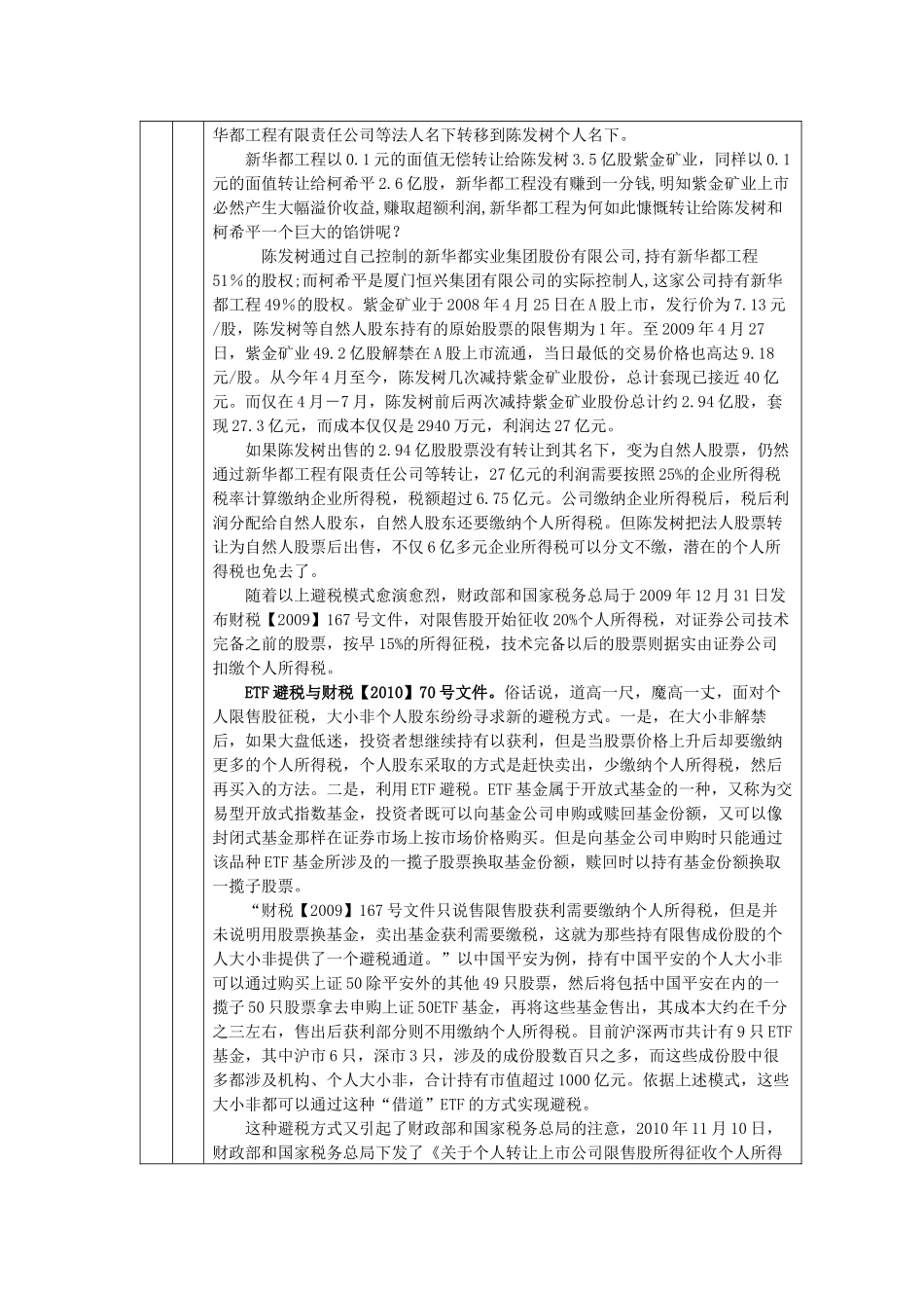 股权转让税收分析表_第2页