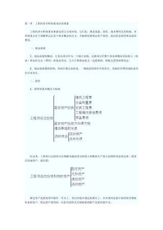 工程经济串讲