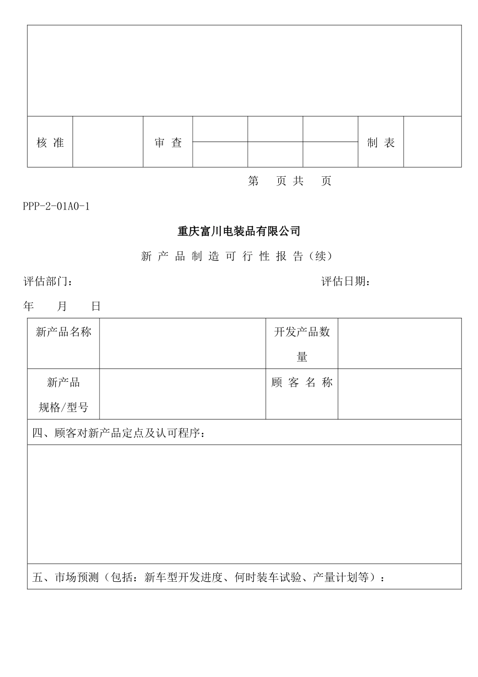 产品先期策划所有表格-doc_第2页