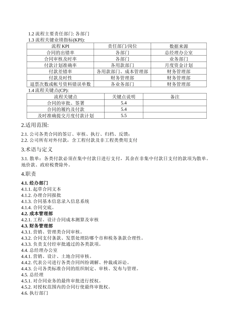 房地产项目合同与付款管理作业指引_第2页