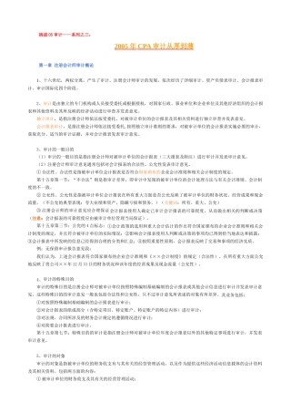 CPA审计考试实务