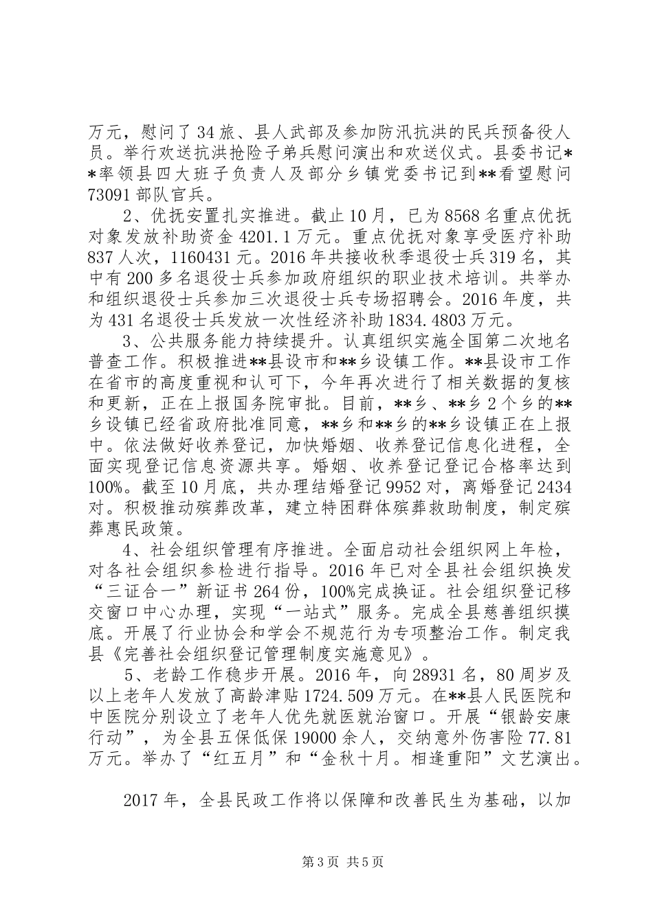 县民政局XX年工作总结_第3页