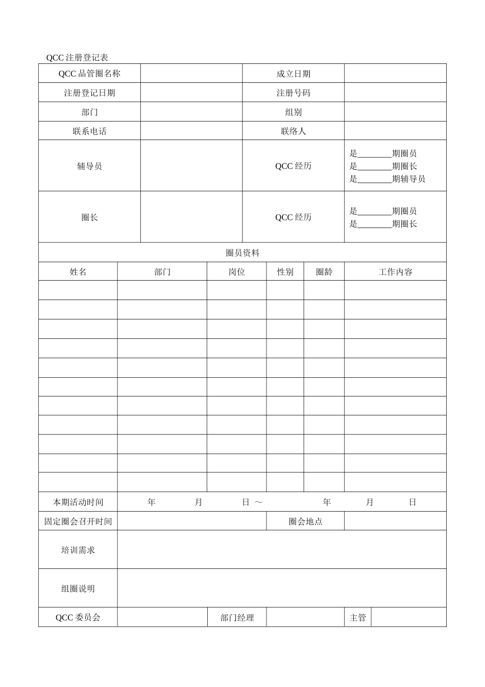 XXX电子(无锡)有限公司QCC品管圈推行方案（DOC 14）_第2页