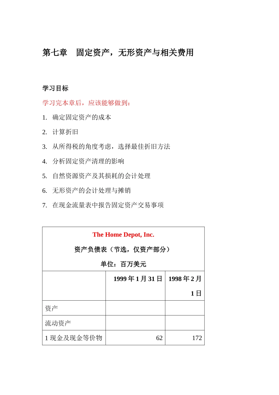 固定资产，无形资产与相关费用(90页)_第1页