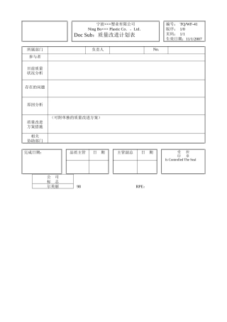 ISO管理体系表单大全第三册