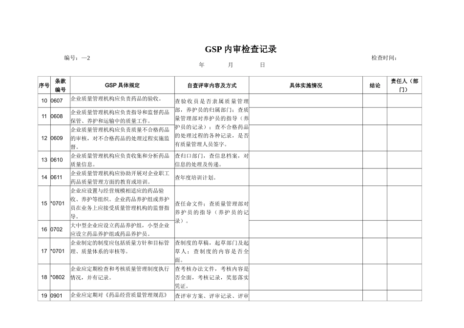 gsp内审检查记录_第2页