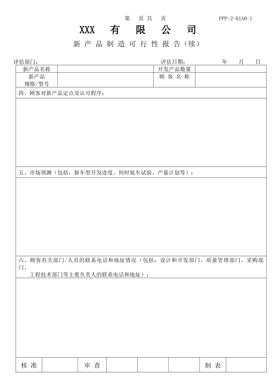 APQP表单大全(DOC132)_第2页