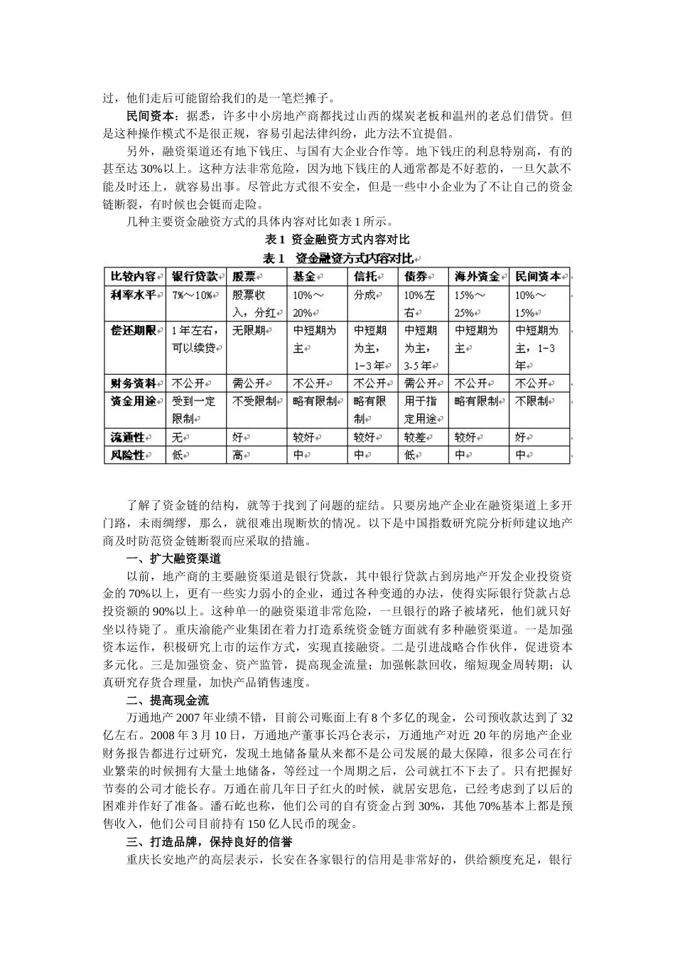 房企的融资渠道及如何防范资金链断裂_第3页