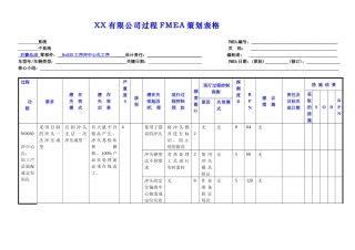 过程fmea和过程fmea实例详解