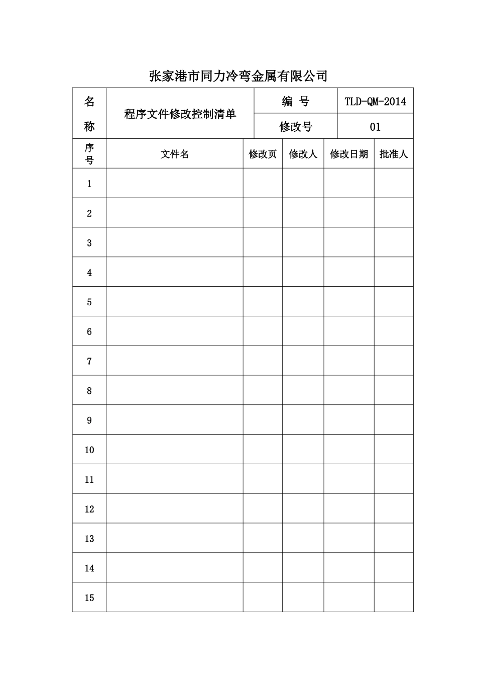 XXXX版iso9001程序文件_第2页