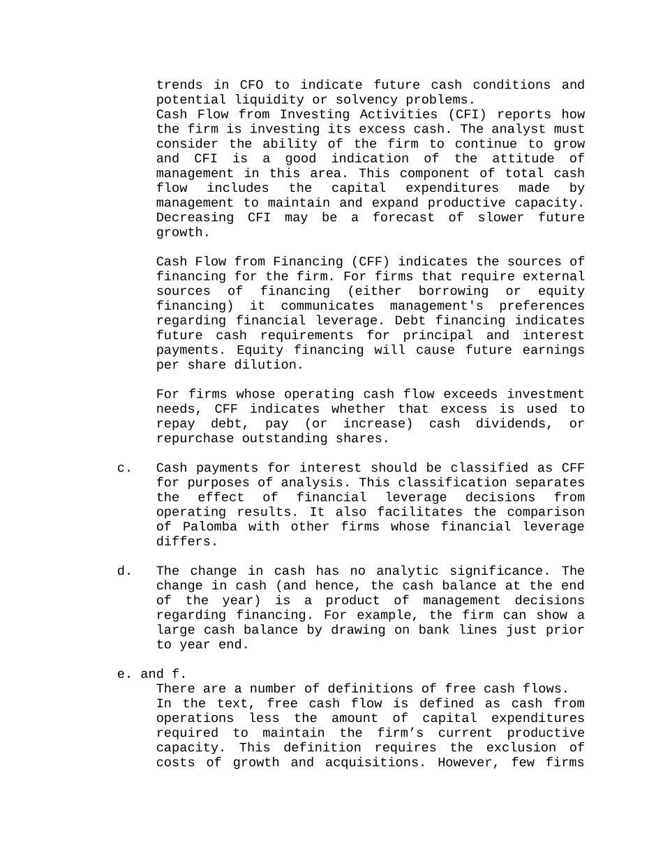 财务报表分析与运用杰拉尔德课后答案英文版第三章_第2页