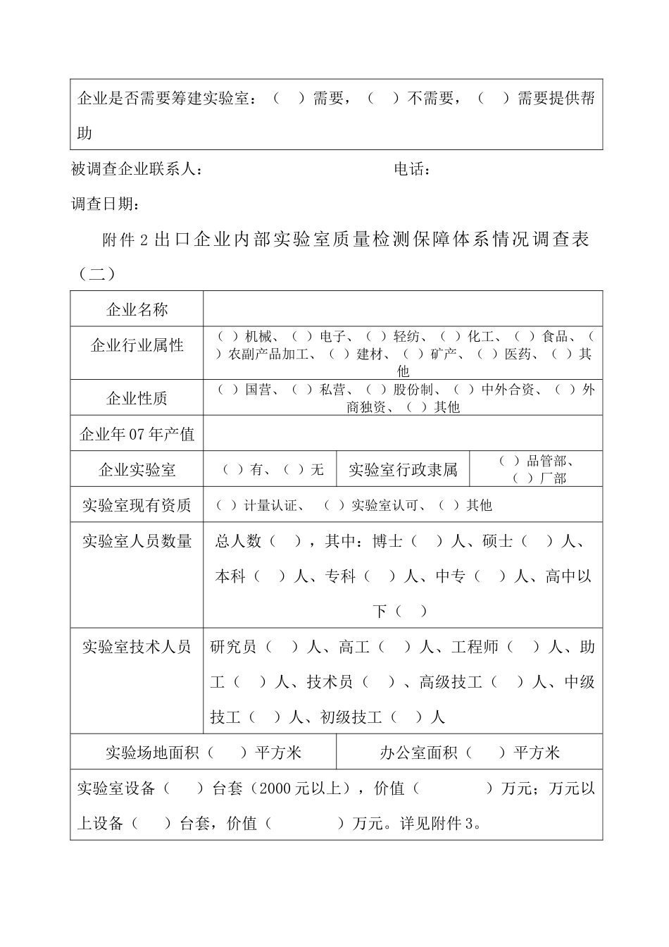 关于调查出口企业内部实验室质量检测保障体系建设_第3页