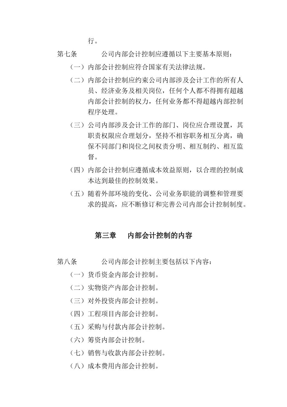 股份有限公司内部会计控制制度_第2页