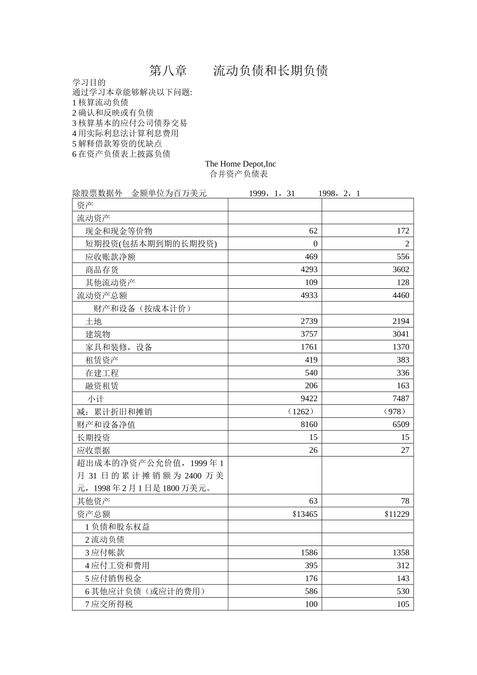 财务会计--流动负债和长期负债doc_第1页