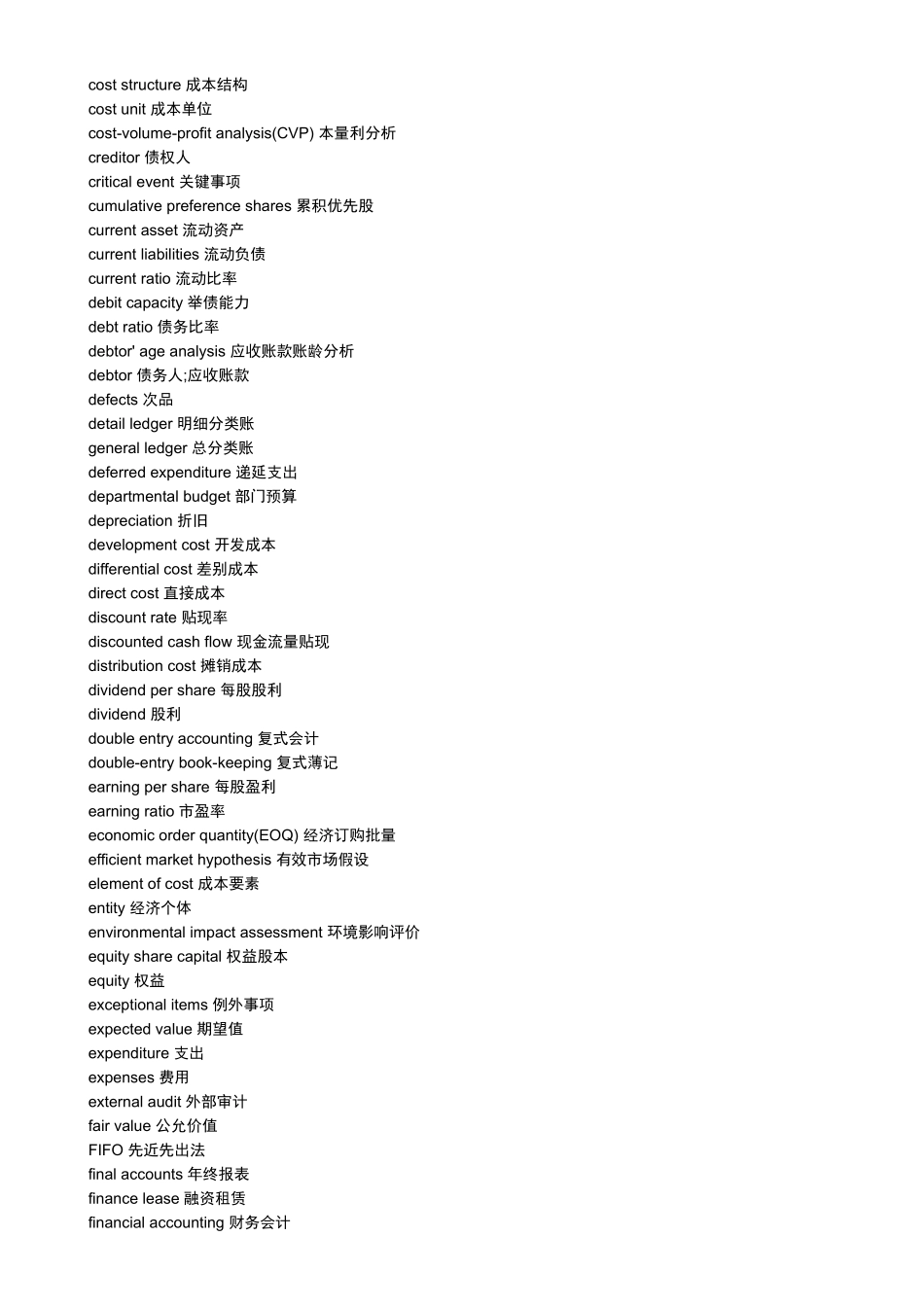 常用会计英语词汇22_第3页