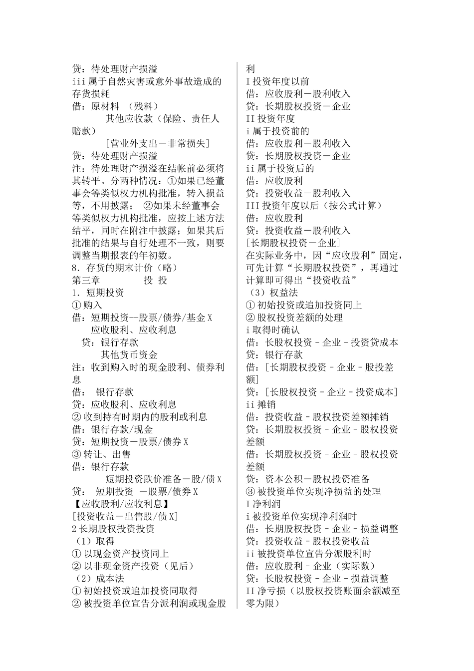 会计从业资格考试——分录大全_第3页