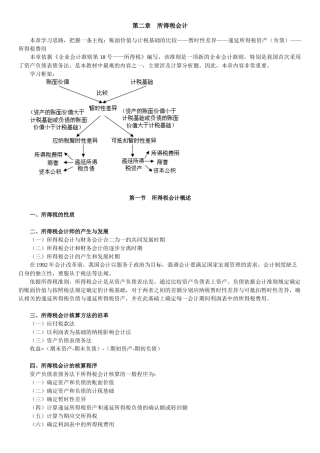 《高级财务会计》第二章 所得税会计