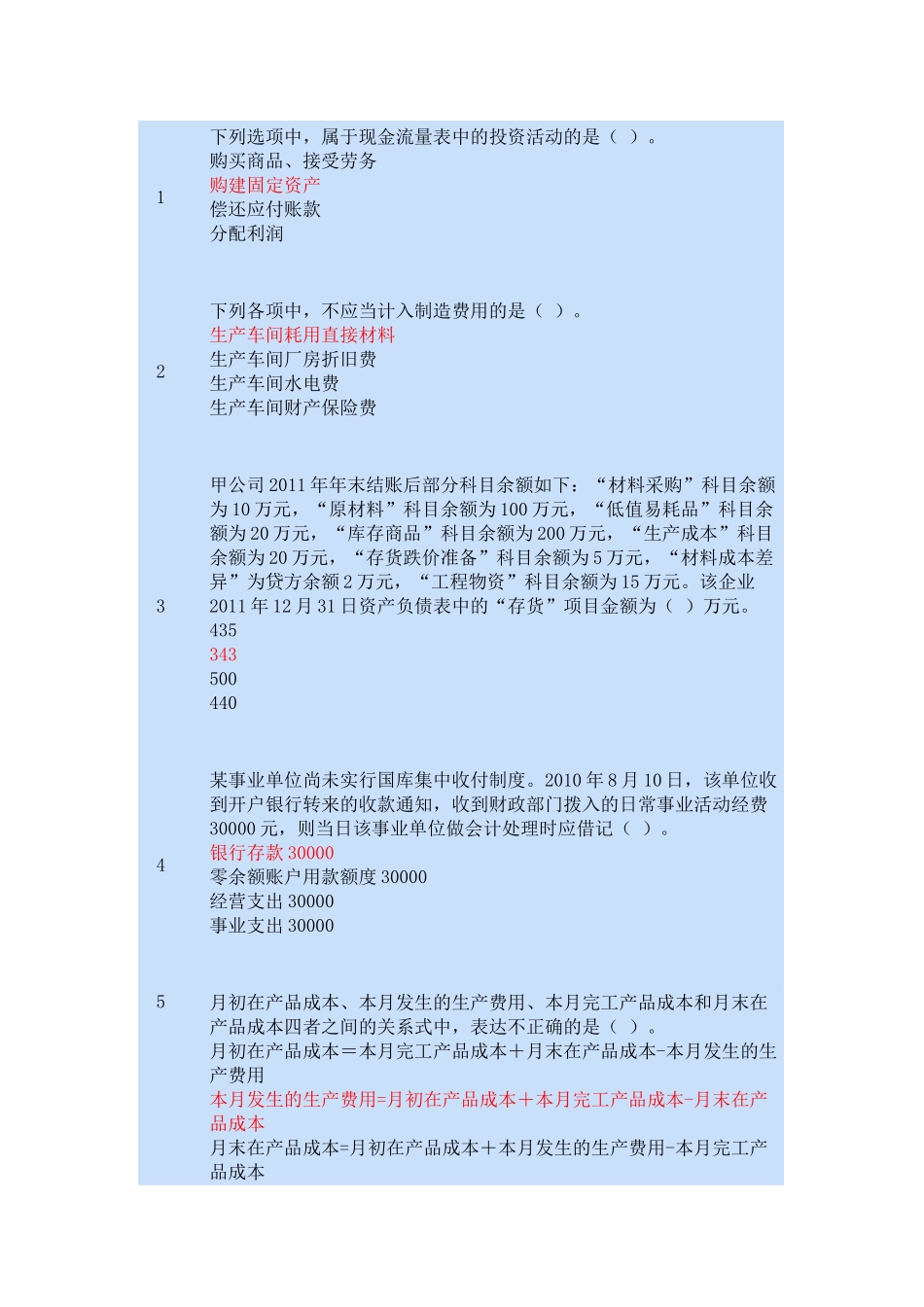 财务会计与财务管理知识教育分析答案_第3页