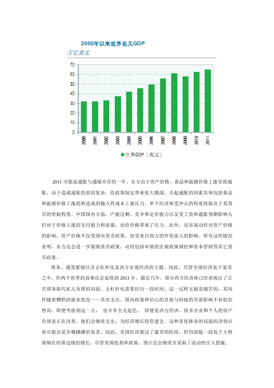 XXXX全球经济展望及美元欧元汇率展望_第3页