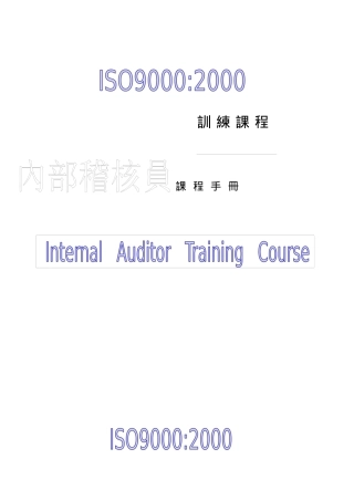 SGS内审员培训教程