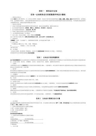 财务会计认知培训课件