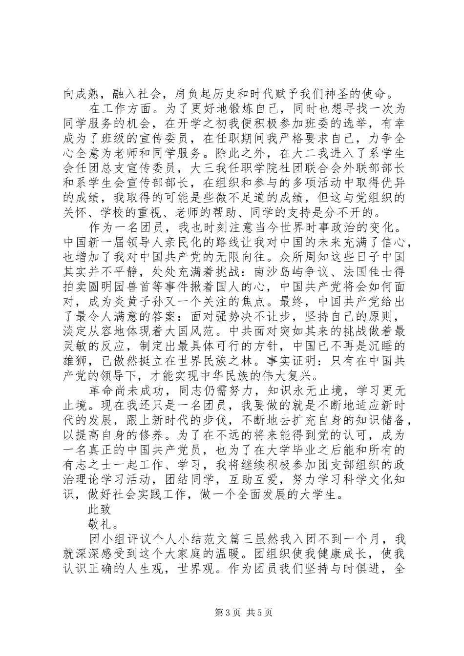 团小组评议个人小结范文_第3页