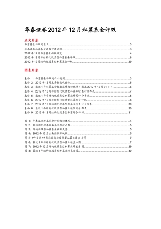 华泰证券私募基金评级